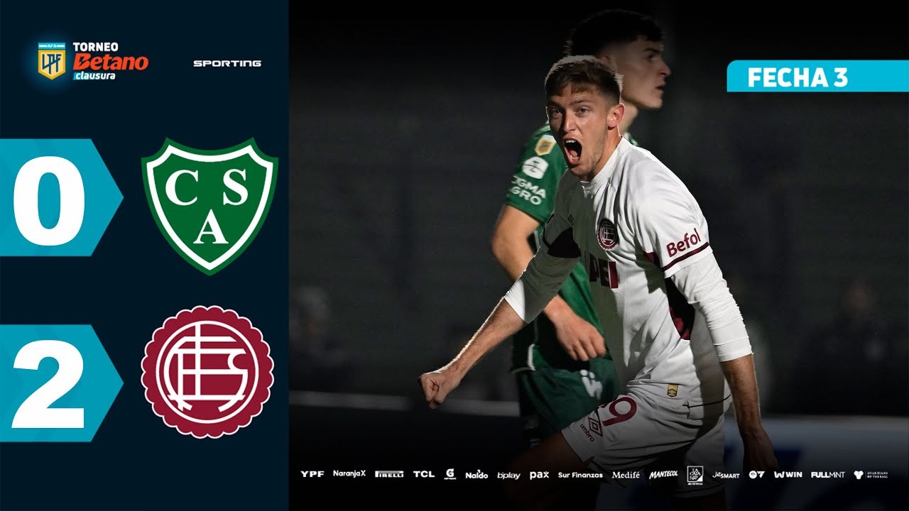 #ไฮไลท์ฟุตบอล [ ซาร์เมียนโต้ 0 - 2 ลานุส ] อาร์เจนติน่า พรีเมียร์ ดิวิชั่น 2025/26.7.68