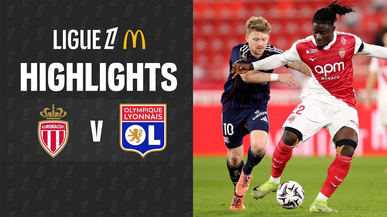 #ไฮไลท์ฟุตบอล [ โมนาโก 1 - 3 โอลิมปิก ลียง ] ลีกเอิง ฝรั่งเศส 2025/4.1.69