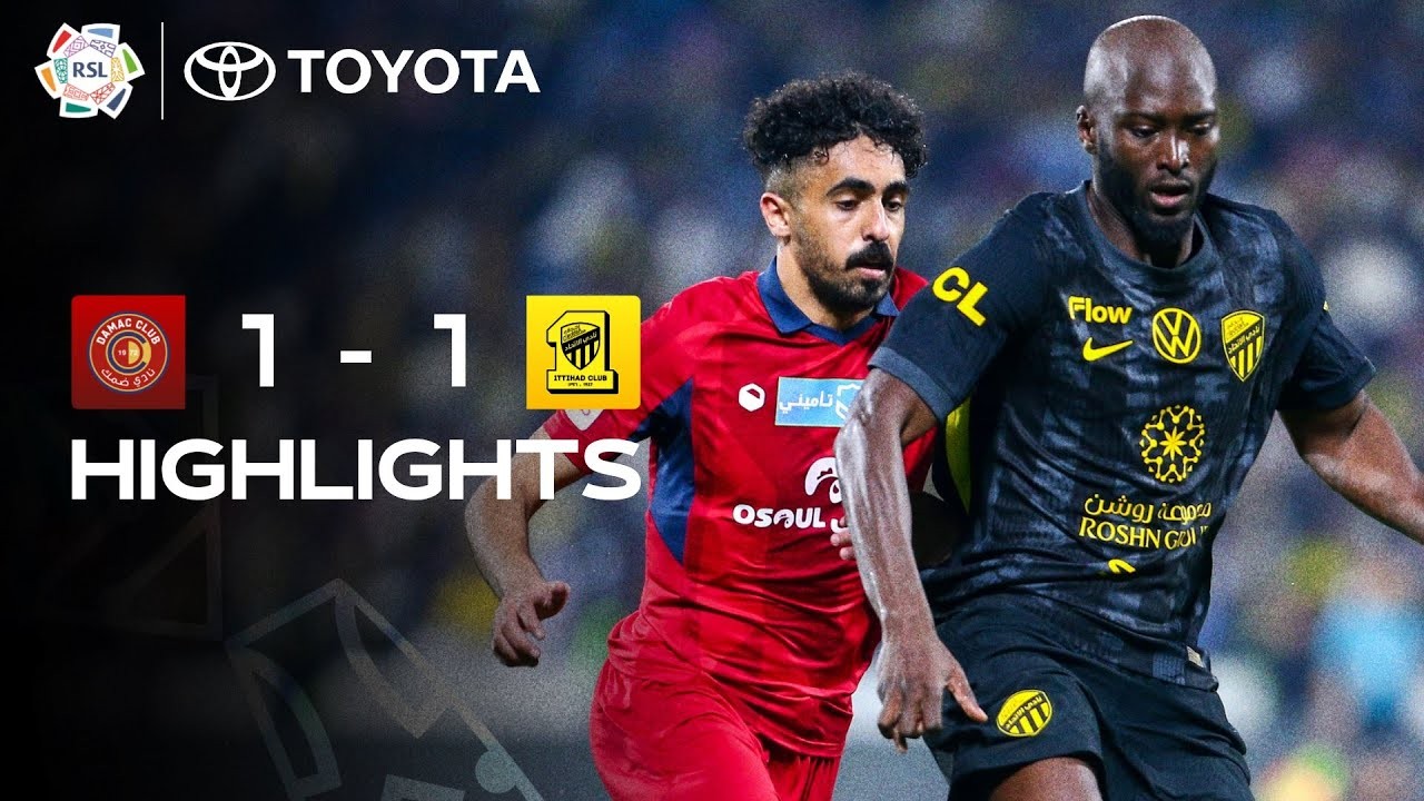 #ไฮไลท์ฟุตบอล [ ดามัค เอฟซี 1 - 1 อัล อิติฮัด ] ซาอุดีอาระเบีย โปรเฟสชั่นแนล ลีก 2025/14.1.69