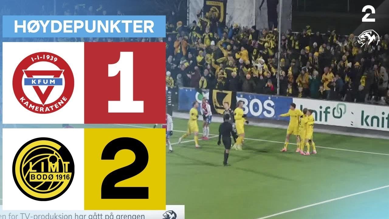 #ไฮไลท์ฟุตบอล [ เคเอฟยูเอ็ม ออสโล 1 - 2 โบโด กลิมท์ ] นอร์เวย์ ทิปเปลีเก้น 2025/22.11.68